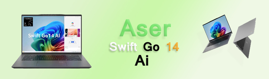 Aser Swift go 14 AI laptop sanapdragon x plus (16gb/512gb)